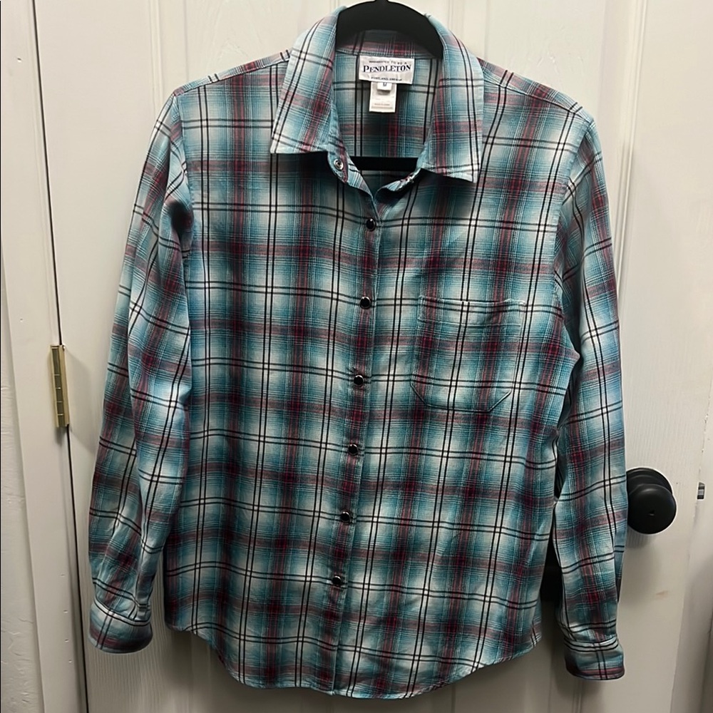 Vintage Pendleton Snap Closure Button-Up Womens Shirt